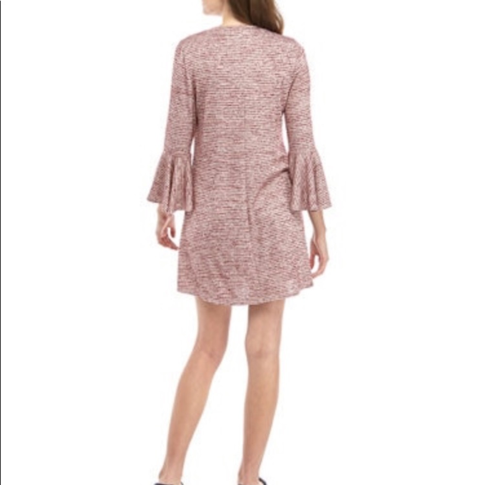 Speechless Bell Sleeve Stripe Hacci Dress - Picture 2 of 8